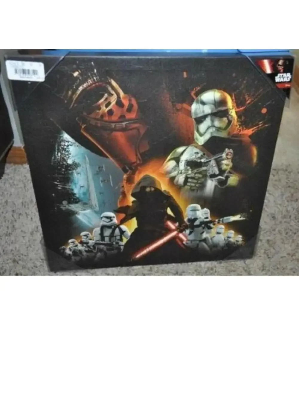 Disney Star Wars Canvas Wall Art Picture Episode VII Vertical Box Frame 16x16